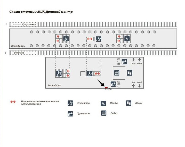 Схема выходов метро деловой центр