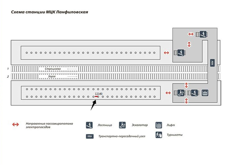 Схема метро панфиловская